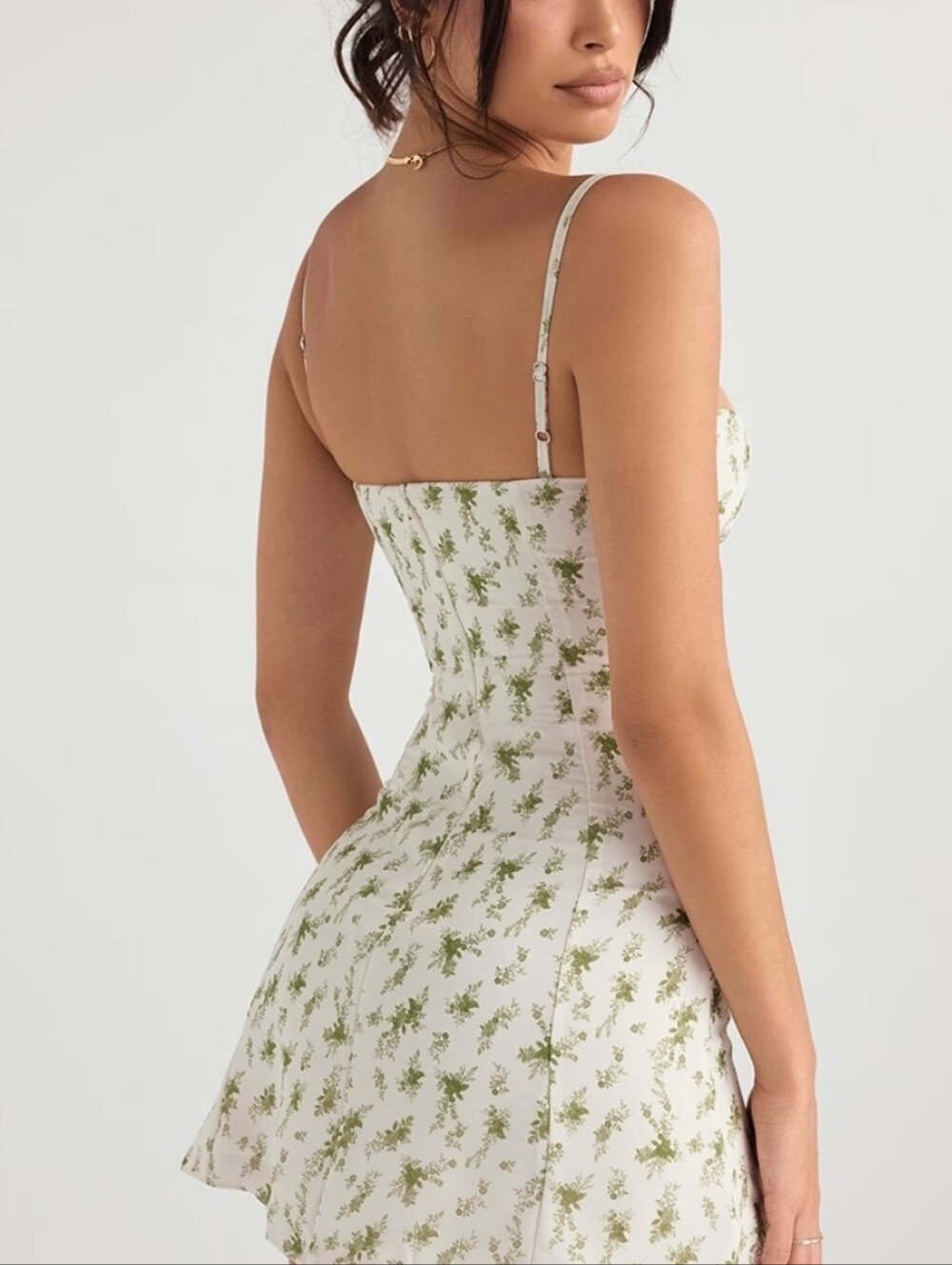 House of CB Christina Garden Party Floral Sweetheart Mini Dress - Picture 3 of 9